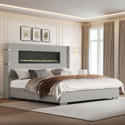 Chambers Bed Frame with Fireplace Amerlife-CS