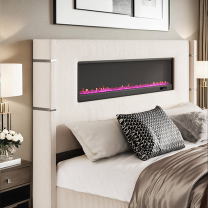 Chambers Bed Frame with Fireplace Amerlife-QM
