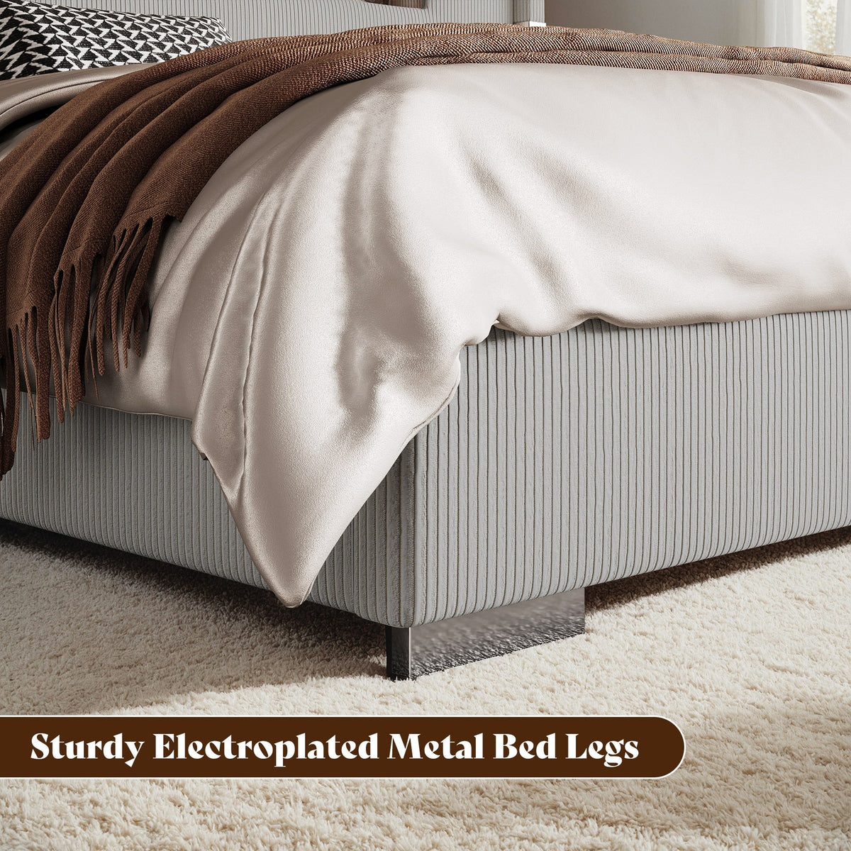 Chambers Bed Frame with Fireplace Amerlife-QS