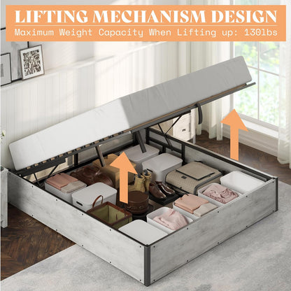 Cody King Lift Storage Bed Amerlife