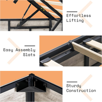 Cody King Lift Storage Bed Amerlife