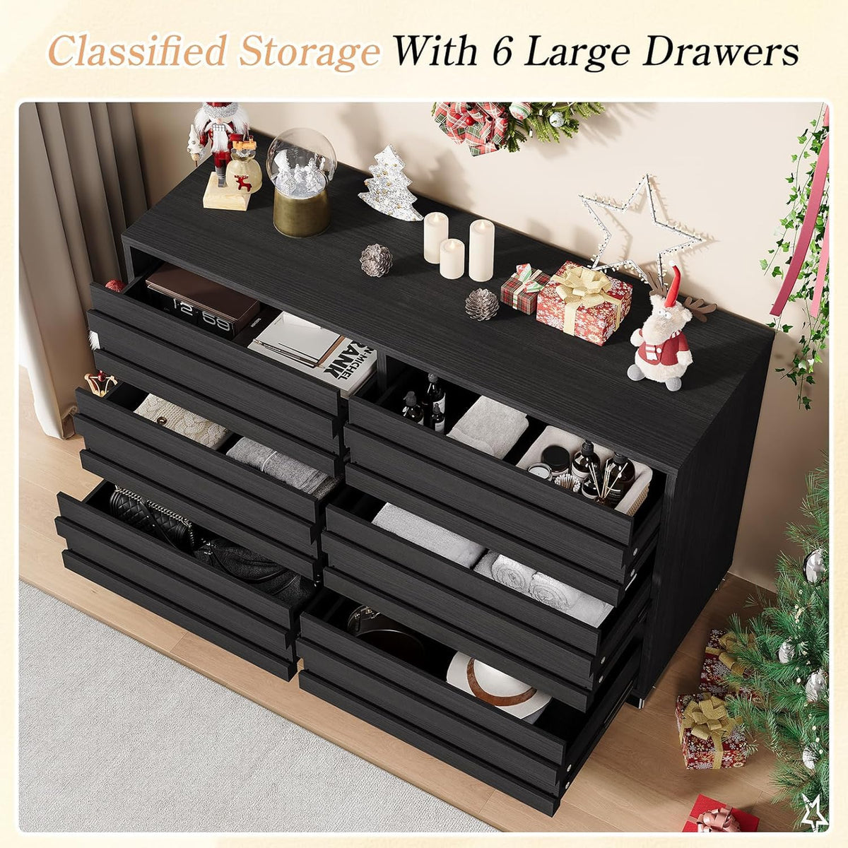Sequoia 2-Piece Farmhouse Bedroom Set Full Black
