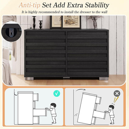 Sequoia 2-Piece Farmhouse Bedroom Set Queen Black