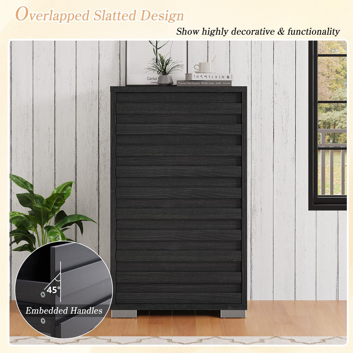 Sequoia Farmhouse 3-Piece Bedroom Set Queen Black