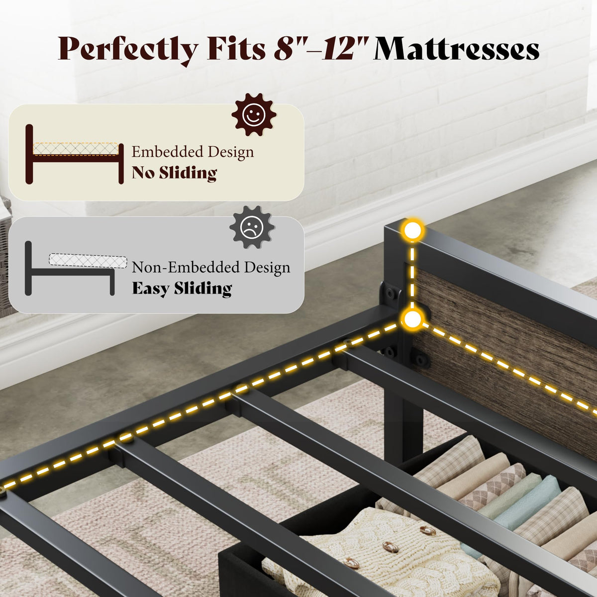 Veltrix LED Storage Velvet Bed Frame Amerlife Twin / Grey