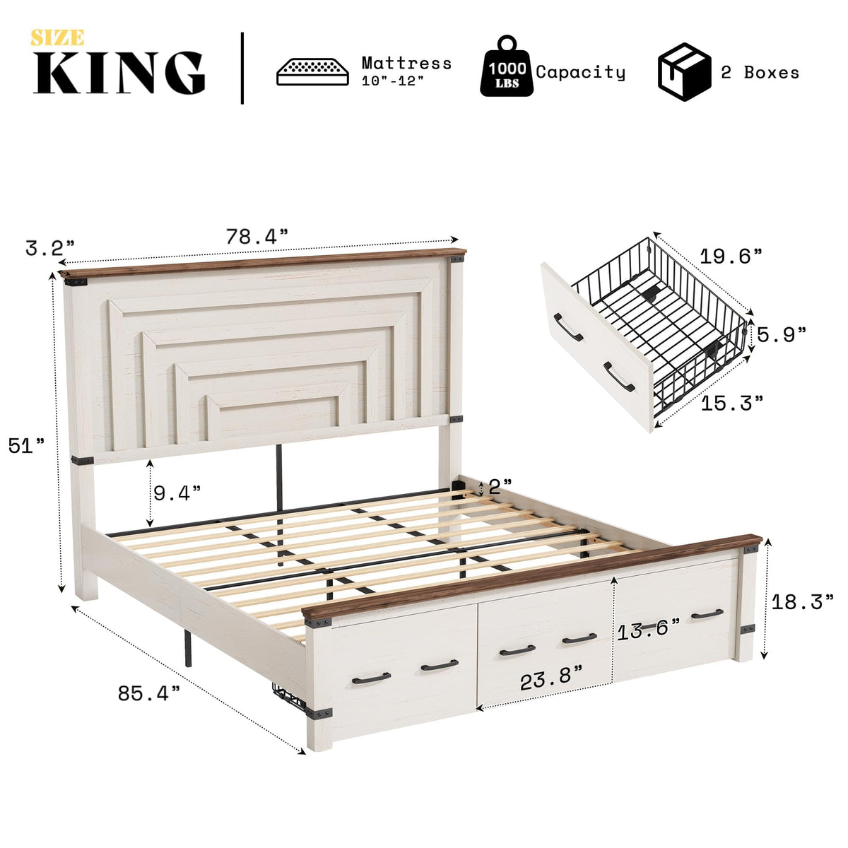 Quin Rustic Bedroom Collection