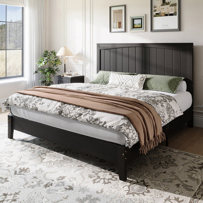 Sanderson Solid Wood Bed Frame -FULL / BLACK
