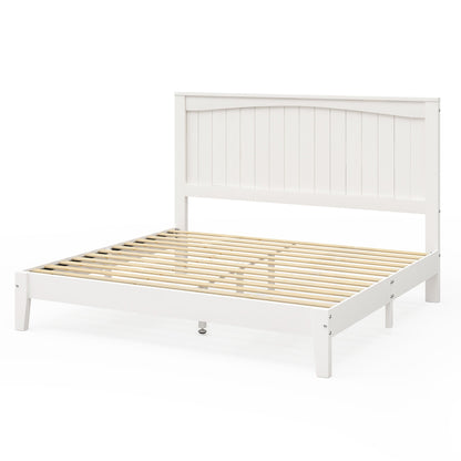 Sanderson Solid Wood Bed Frame -FULL / WHITE