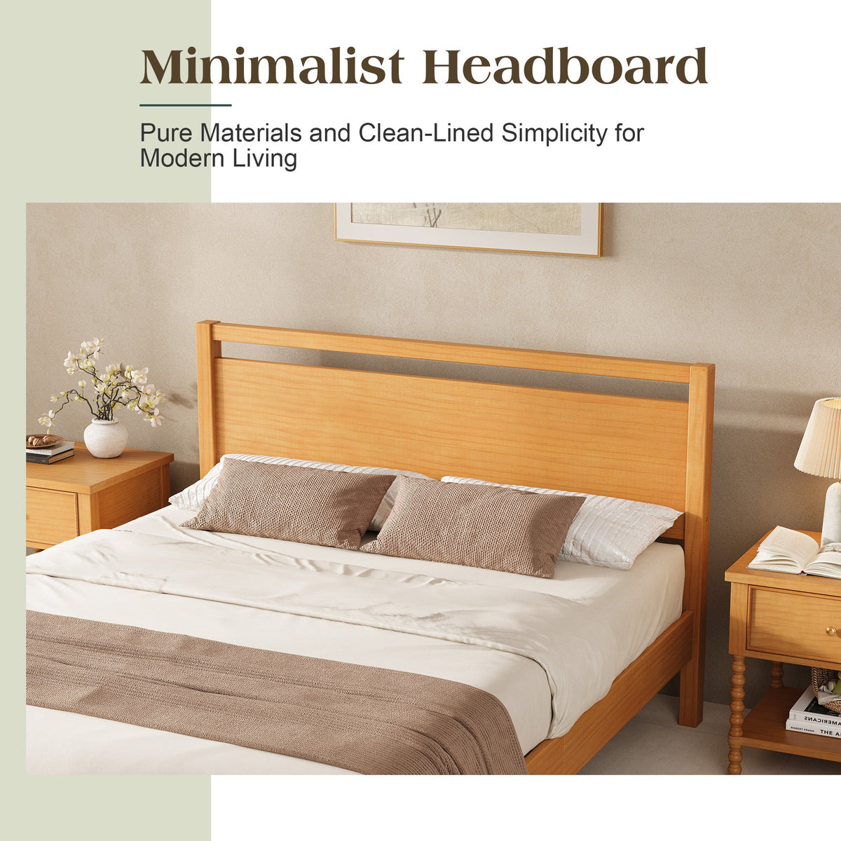 Void Solid Wood Bed - YO-F