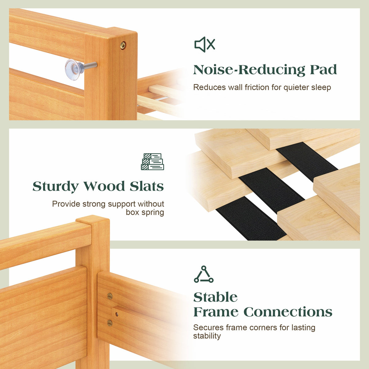 Void Solid Wood Bed - YO-Q