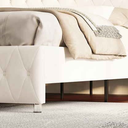 Hues LED Bed Frame-T-CREAM