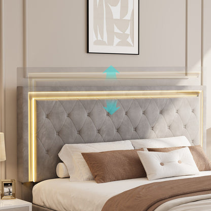 Hues LED Bed Frame-T-GREY