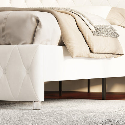 Hues LED Bed Frame-T-WHITE