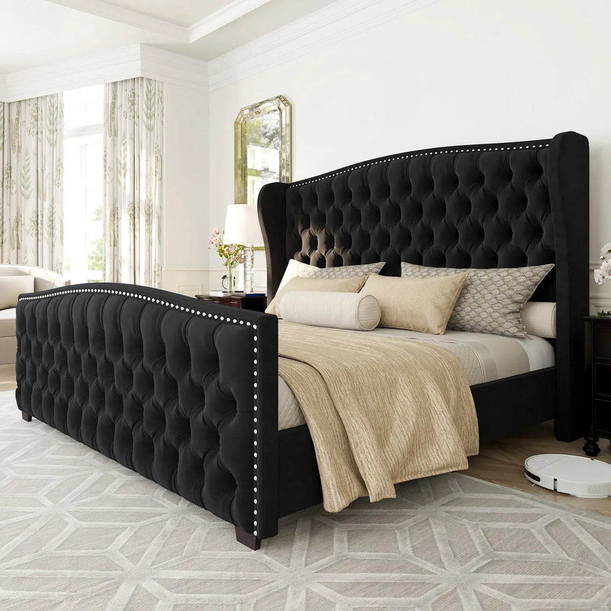 McCarthy California King Bed Frame Amerlife Black