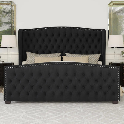 McCarthy California King Bed Frame Amerlife Black