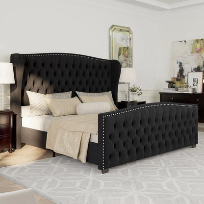 McCarthy California King Bed Frame Amerlife Black