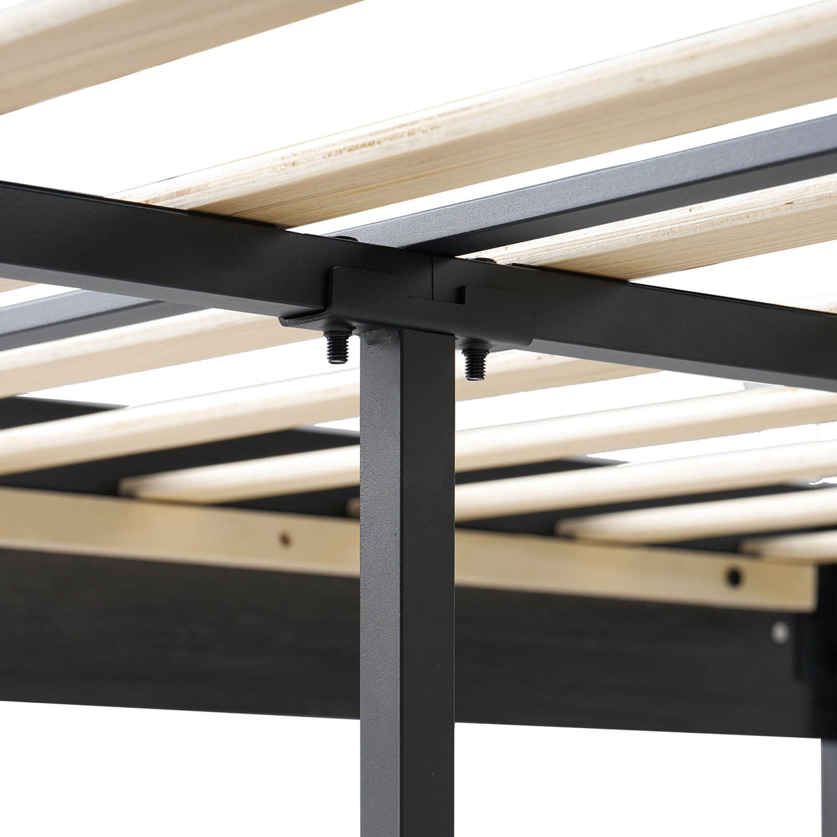 Tennyson Storage Wooden Bed Frame-Queen(Black)