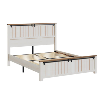 Tennyson Storage Wooden Bed Frame-Full(White)