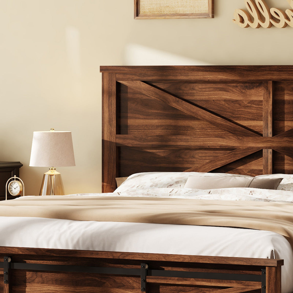 Barrow Bed Frame - King / Red Brown