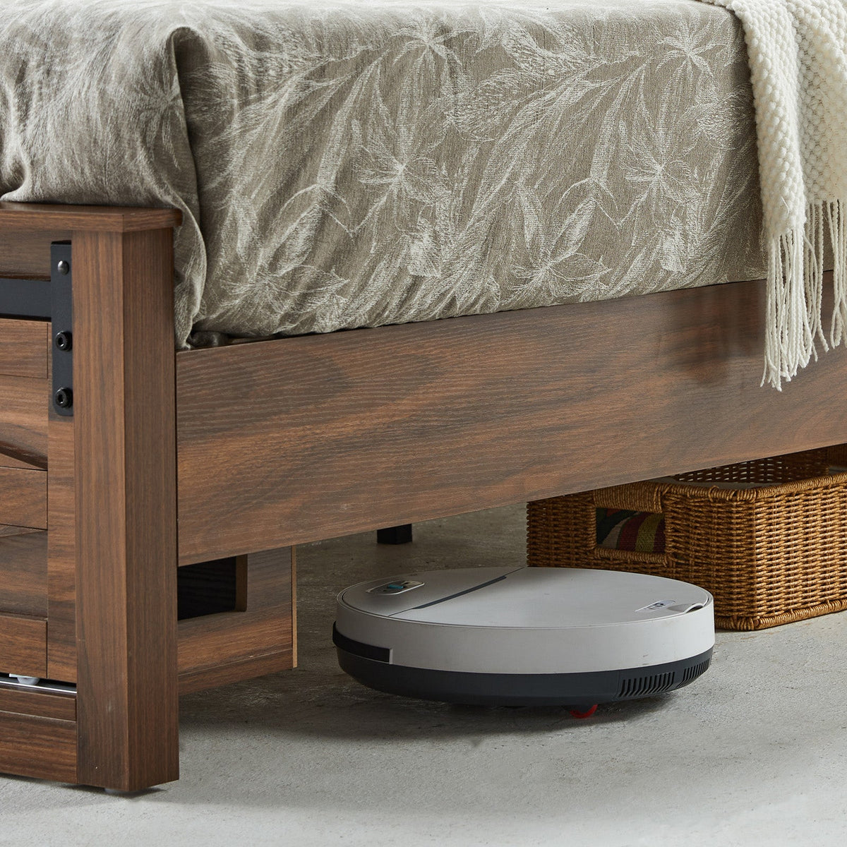 Barrow Bed Frame - Queen / Red Brown