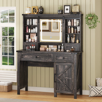 Bourton 42 Makeup Vanity - Black