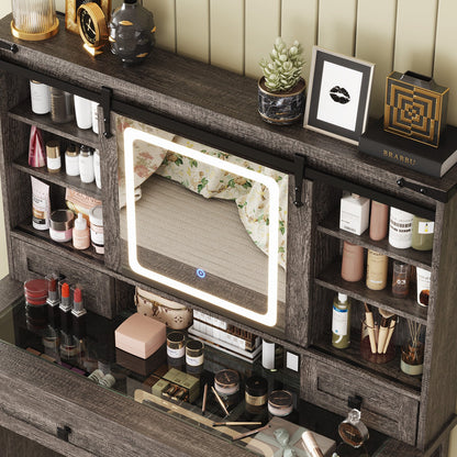 Bourton 42 Makeup Vanity - Gray
