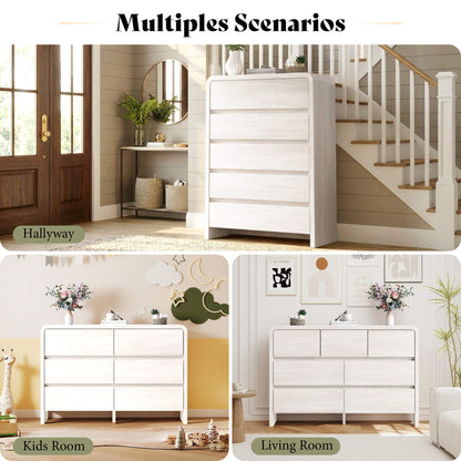 Garyon Modern Bedroom Furniture Set -5+6+7White