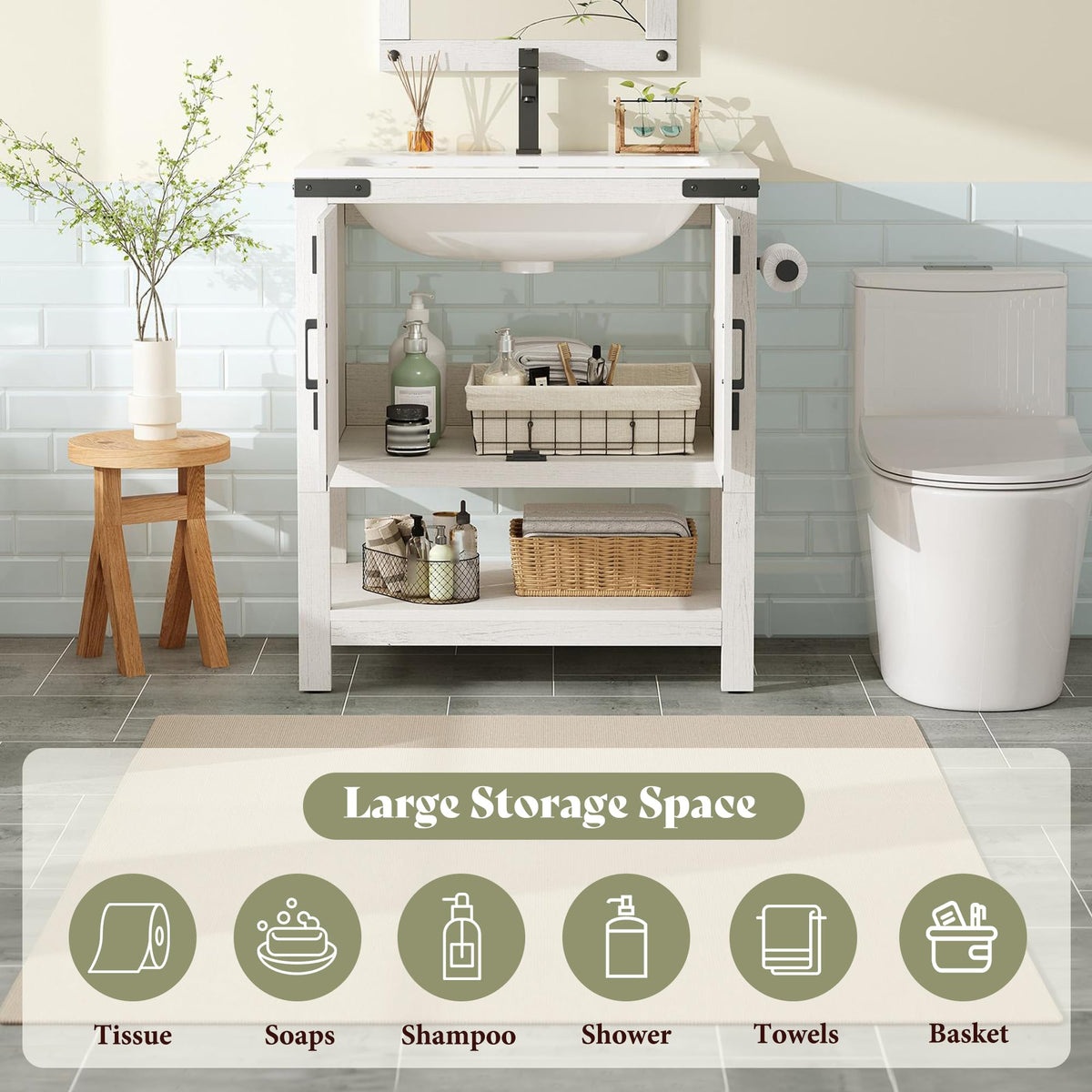 Calverton Antique White 24”
