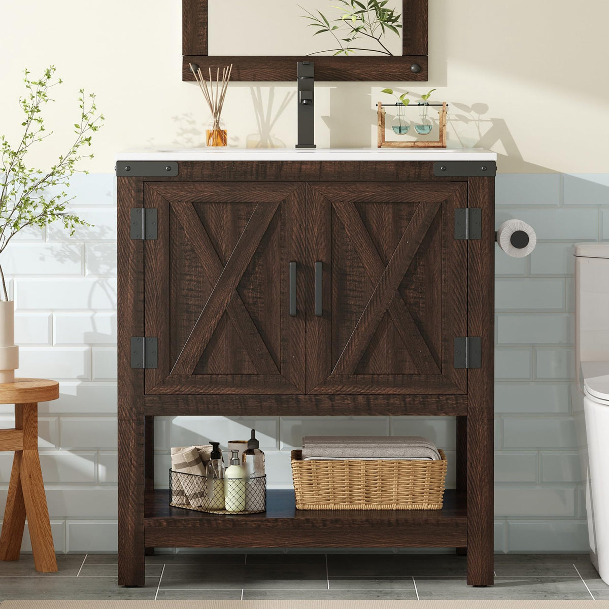 Calverton Rustic Brown 24”