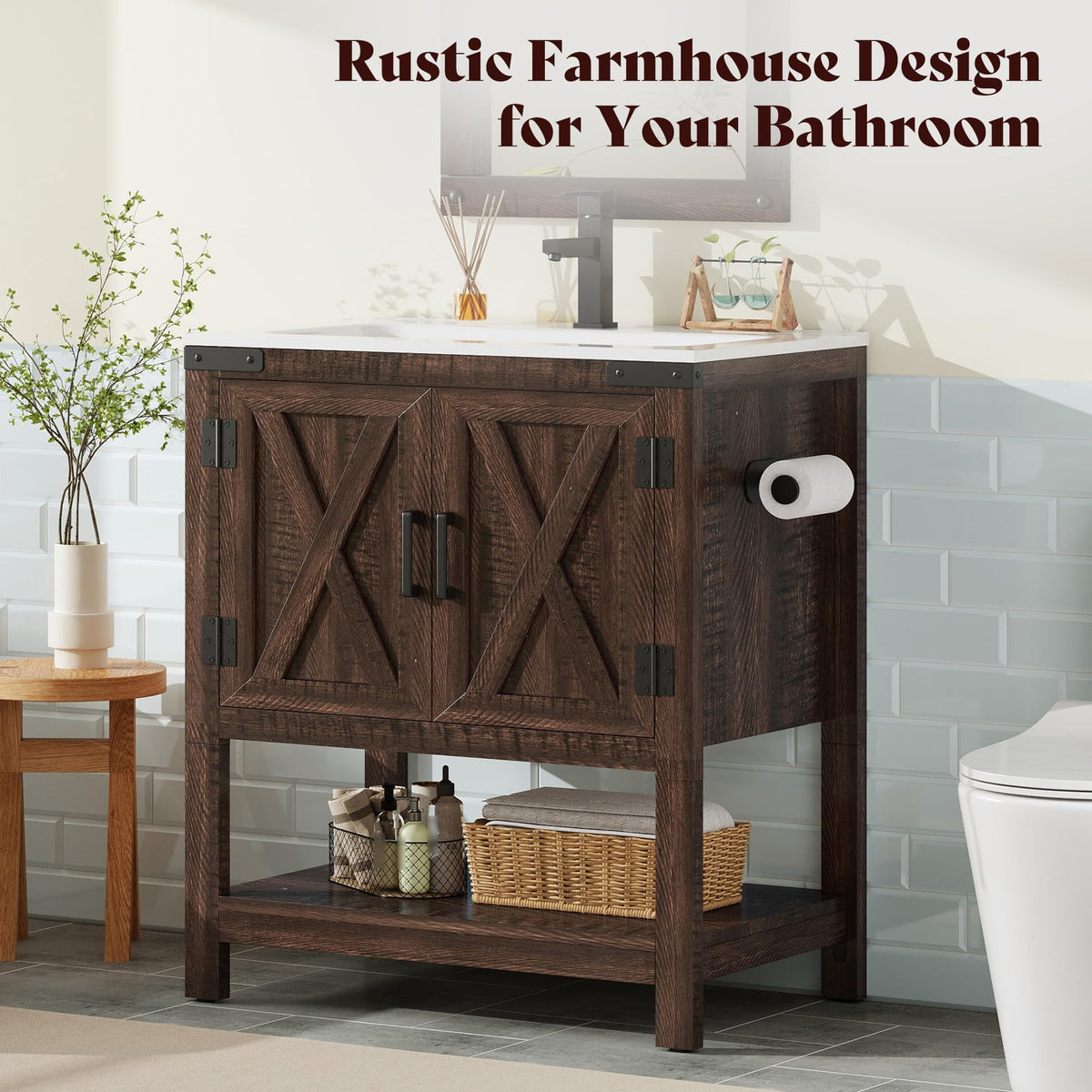 Calverton Rustic Brown 24”