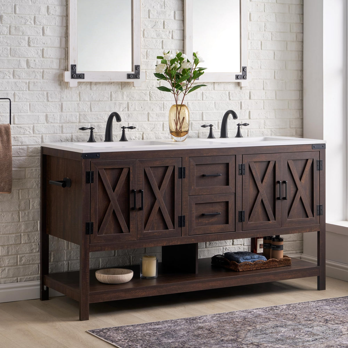 Calverton  Rustic Brown 60”