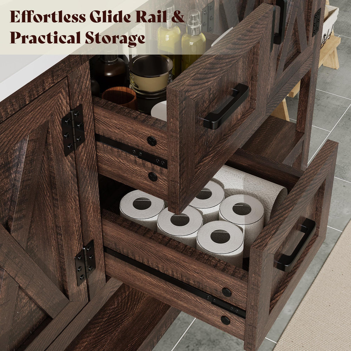 Calverton  Rustic Brown 60”