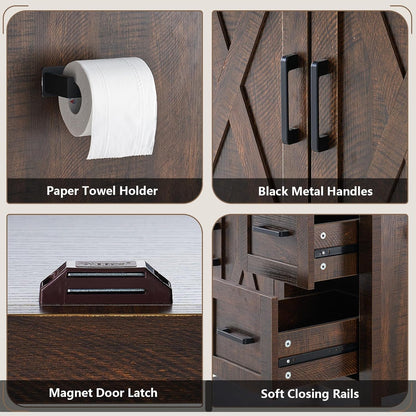 Calverton  Rustic Brown 60”