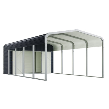 12x24 Carport Storage Shed Combo Amerlife