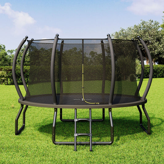 Bounce Outdoor Trampoline Amerlife Black