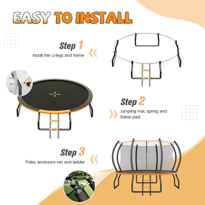 Bounce Outdoor Trampoline Amerlife Orange
