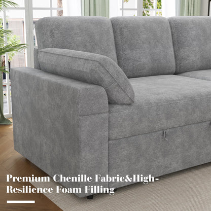 Flush Sectional Sofa Amerlife Grey