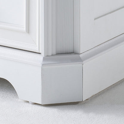 Somer Nightstand Bevel Shape - Pair / Antique White