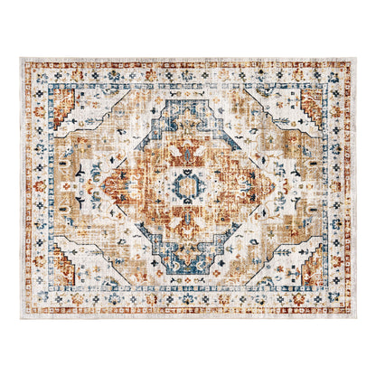 Vintage Medallion Low Pile Rug 