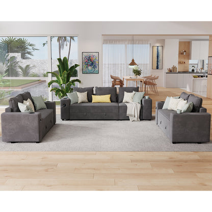 7 Seats-3 Piece / Grey
