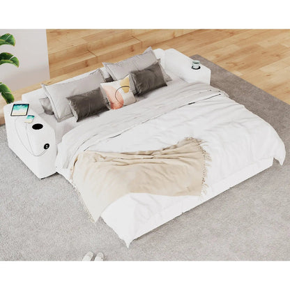 9 Seats-Sleeper / Bouclé White