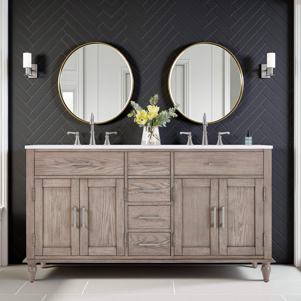 OakCraft Double Sink Vanity