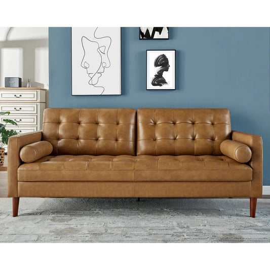 Winston Leather Sofa Brown