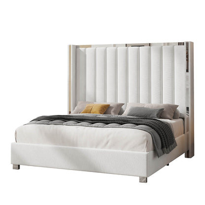 Beaumont 5-Piece Modern Bedroom Set - Cream_White