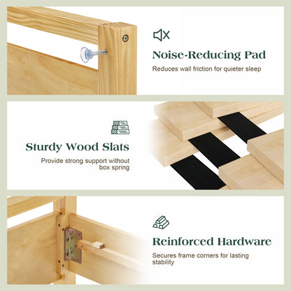 Void Solid Wood Bed Amerlife Full / Natural